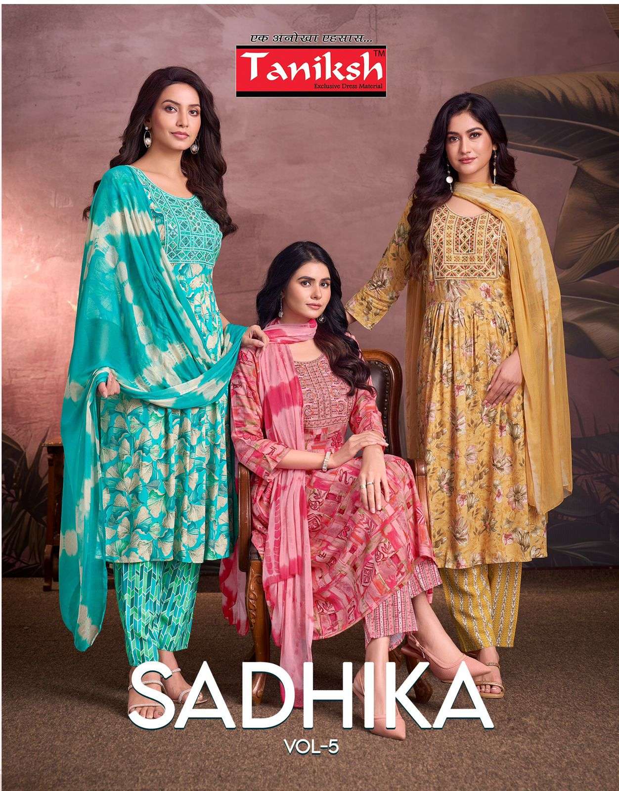 TANIKSH SADHIKA VOL-09 PURE RAYON PRINTED DRESSES-00140