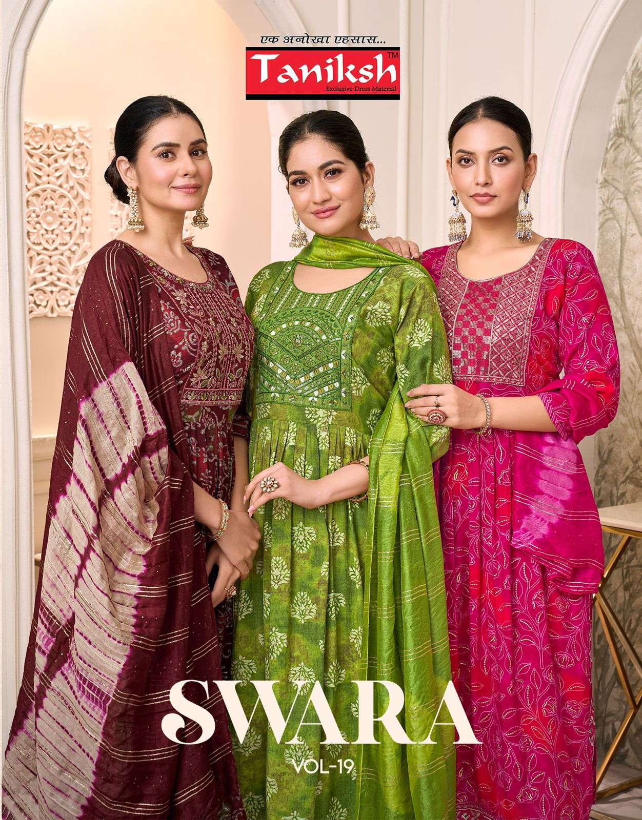 TANIKSH SWARA VOL-19 PURE CAPSULE PRINTED DRESSES-00140