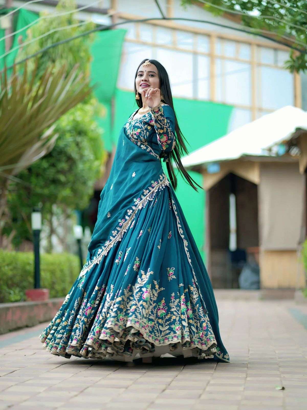TAPI-268 BY ASLIWHOLESALE DESIGNER PURE COTTON LEHENGAS-00185