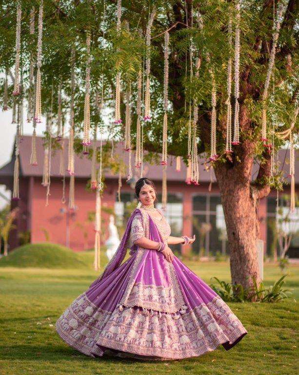 TAPI-269 BY ASLIWHOLESALE DESIGNER PURE FAUX GEORGETTE EMBROIDERY LEHENGAS-00185