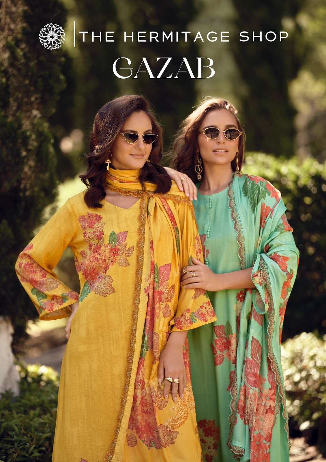 THE HERMITAGE GAZAB PURE COTTON SILK PAKISTANI DRESSES-00011