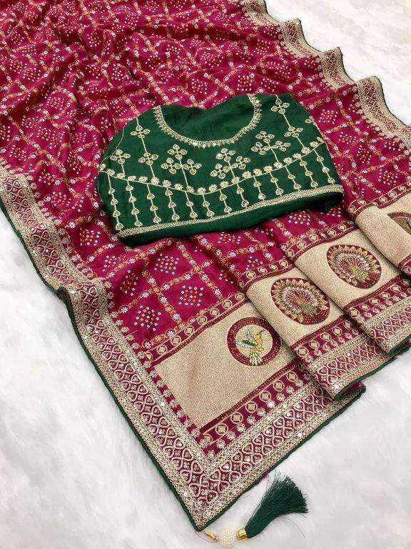 TWINKLE BY ASLIWHOLESALE DESIGNER PURE VICHITRA SILK SAREES-00230