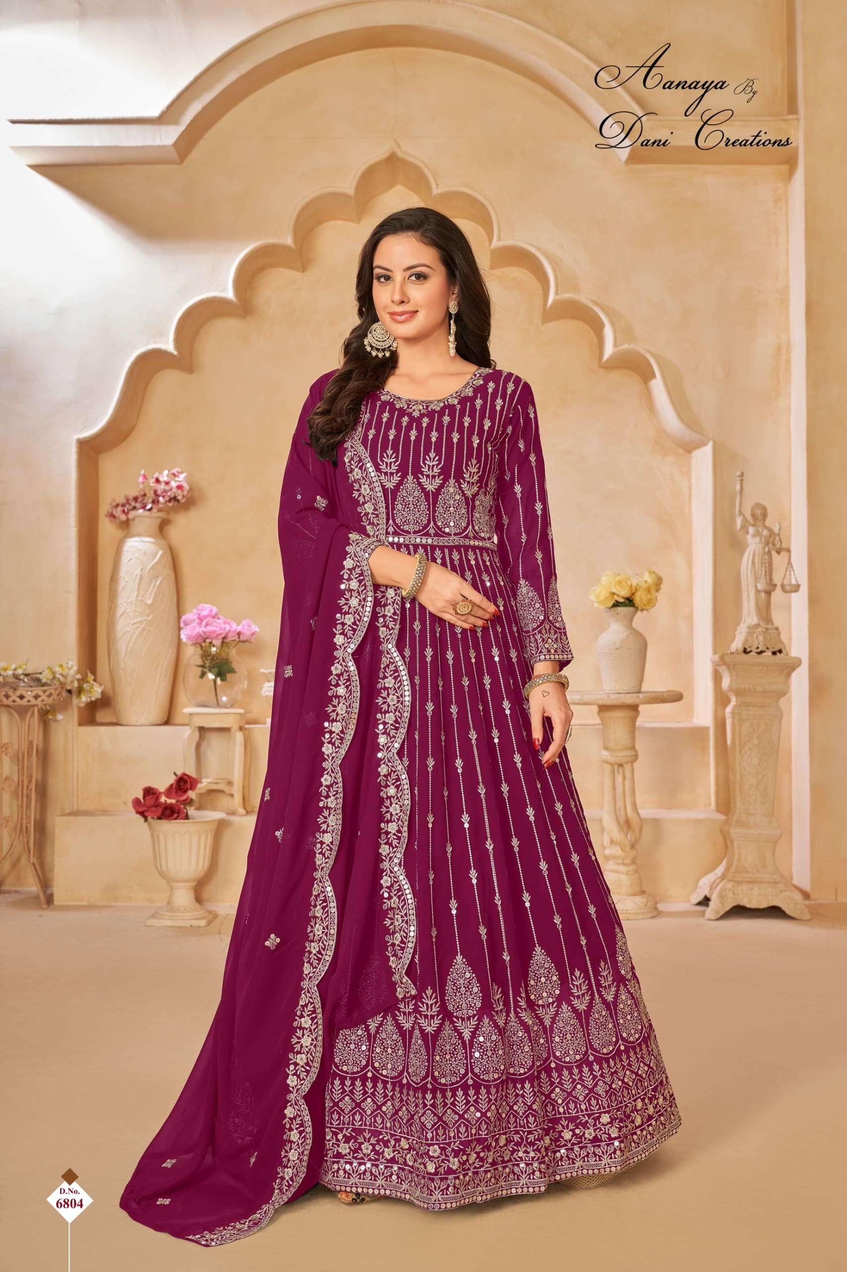 TWISHA AANAYA VOL-168 PURE FAUX GEORGETTE EMBROIDERY PAKISTANI DRESS-00274