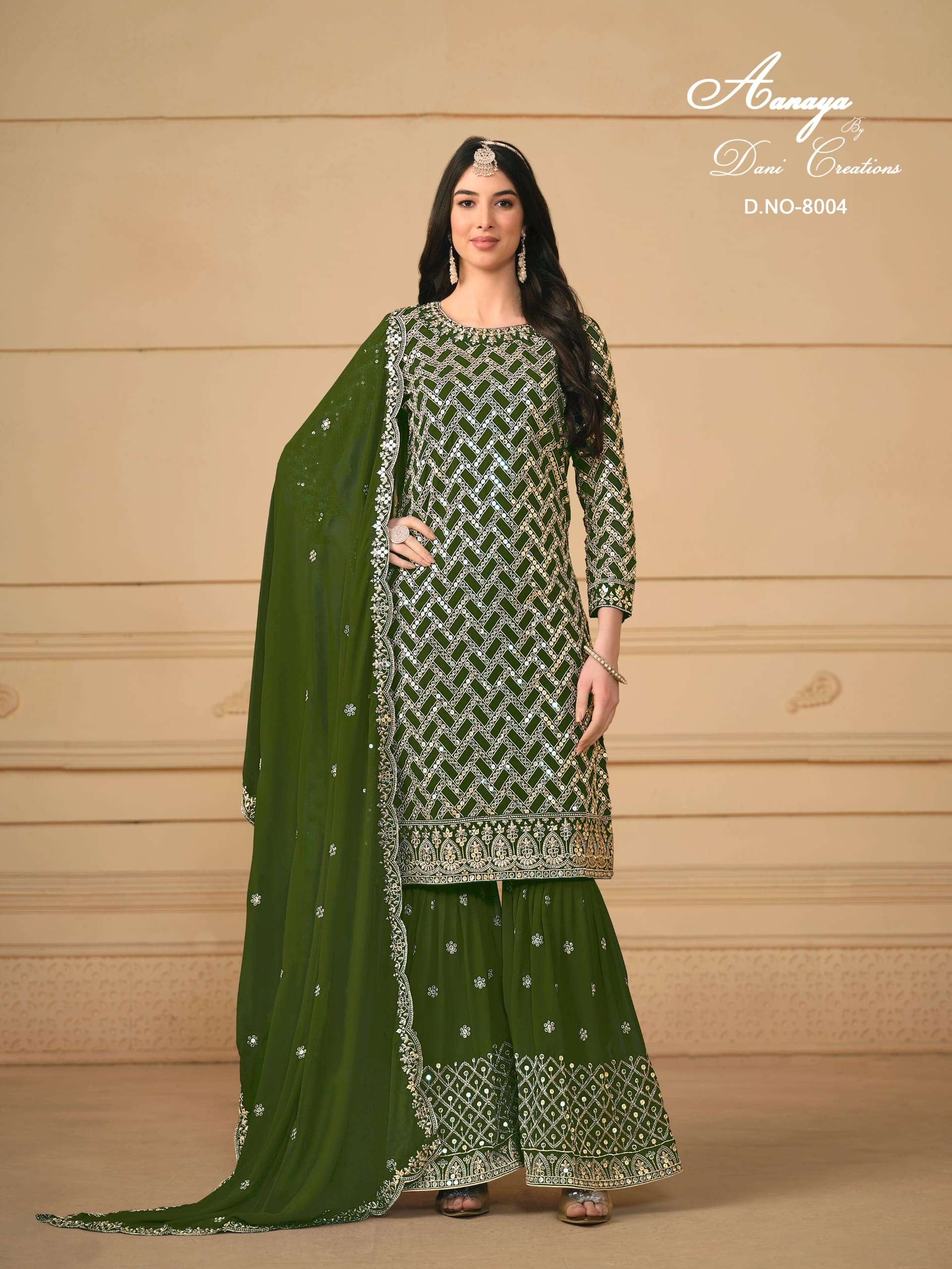 TWISHA AANAYA VOL-180 PURE FAUX GEORGETTE EMBROIDERY PAKISTANI DRESS-00274