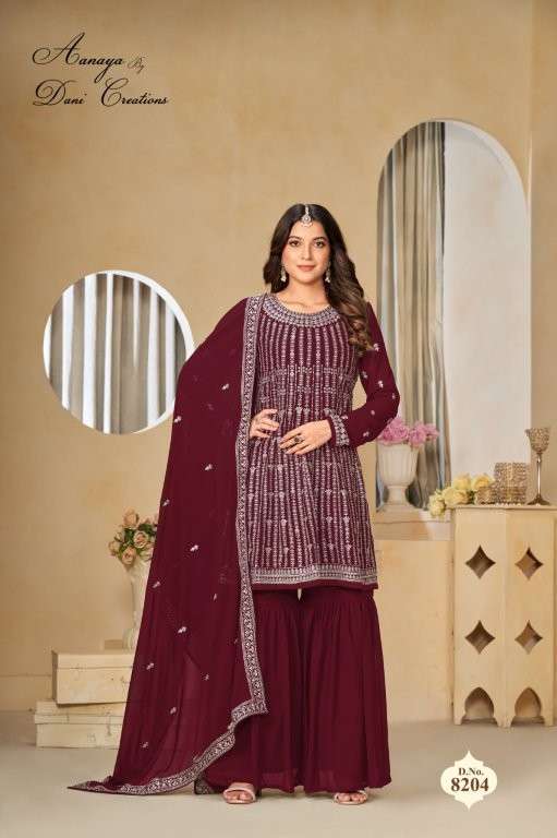 TWISHA AANAYA VOL-182 PURE FAUX GEORGETTE EMBROIDERY DRESSES-00274