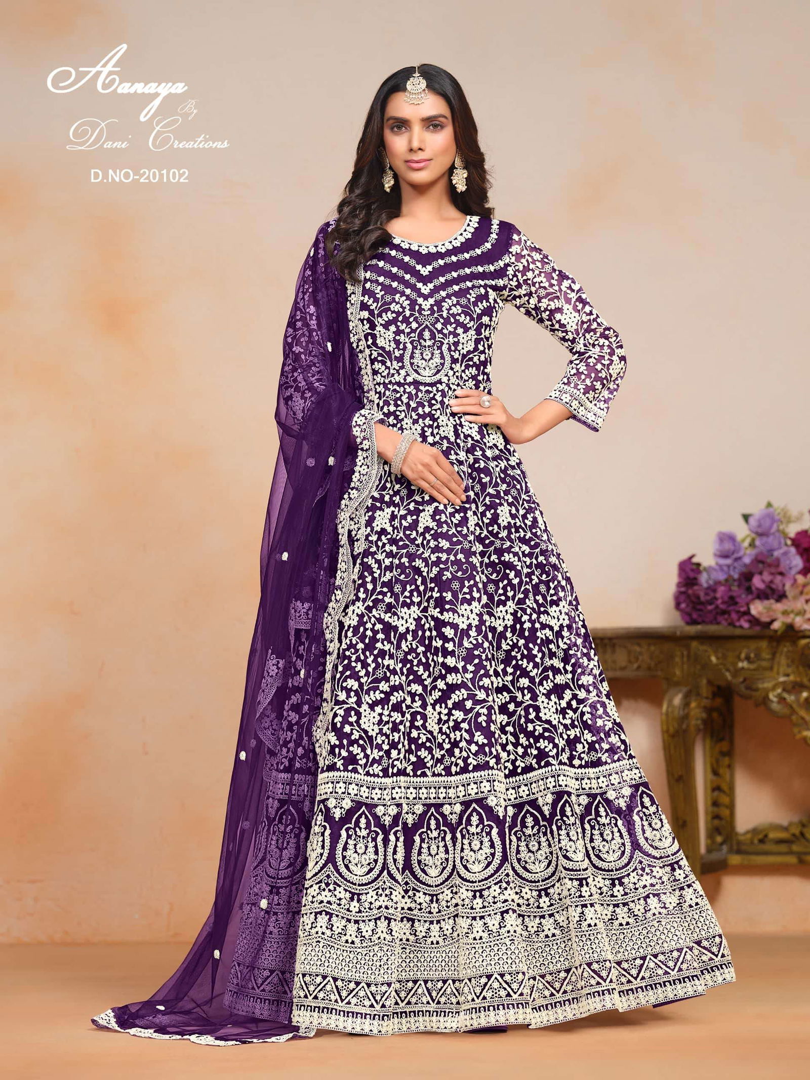 TWISHA AANAYA VOL-201 PURE NET PAKISTANI DRESSES-00274