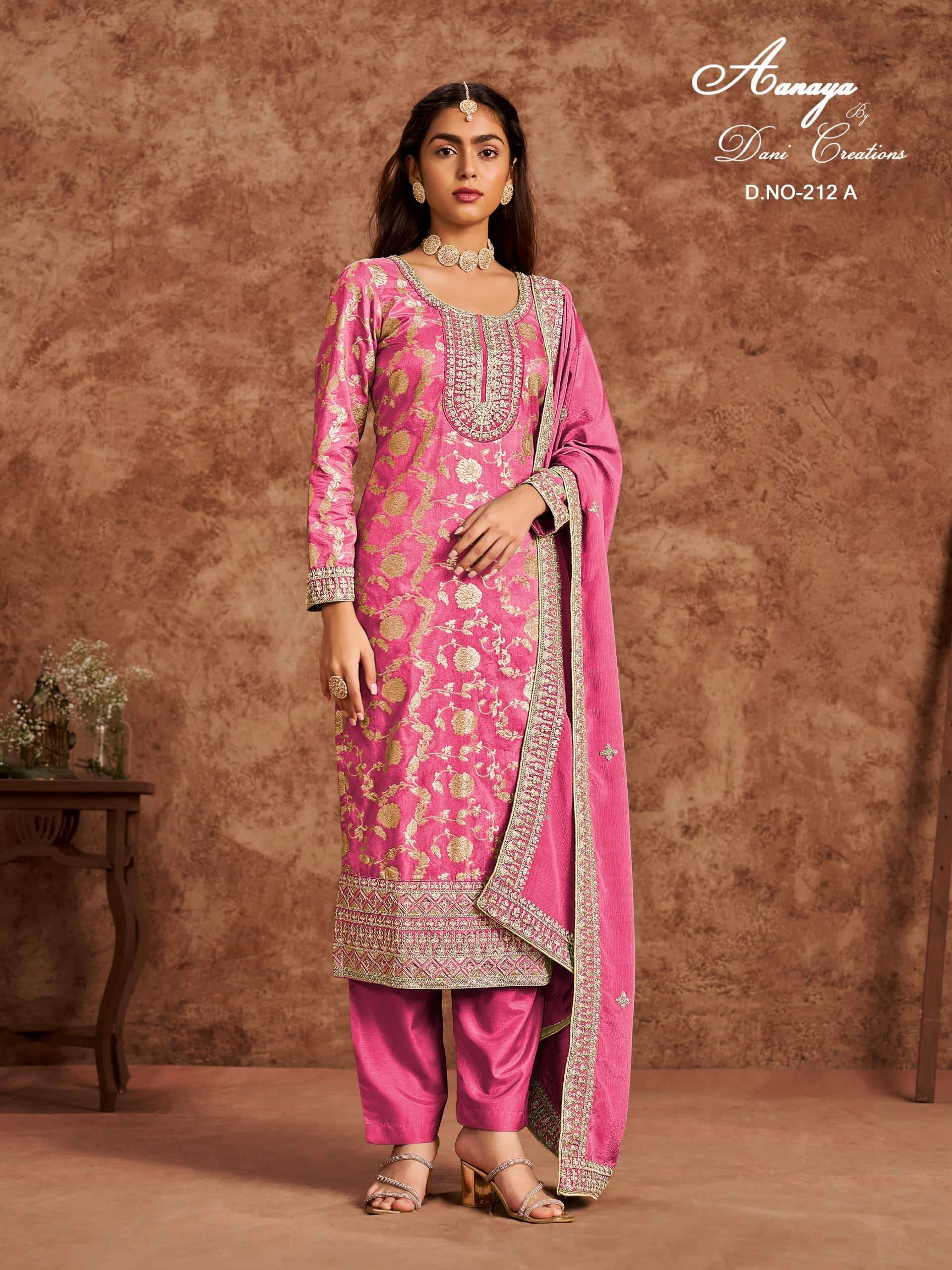 TWISHA AANAYA VOL-212 PURE DOLA JACQUARD PAKISTANI DRESSES-00274