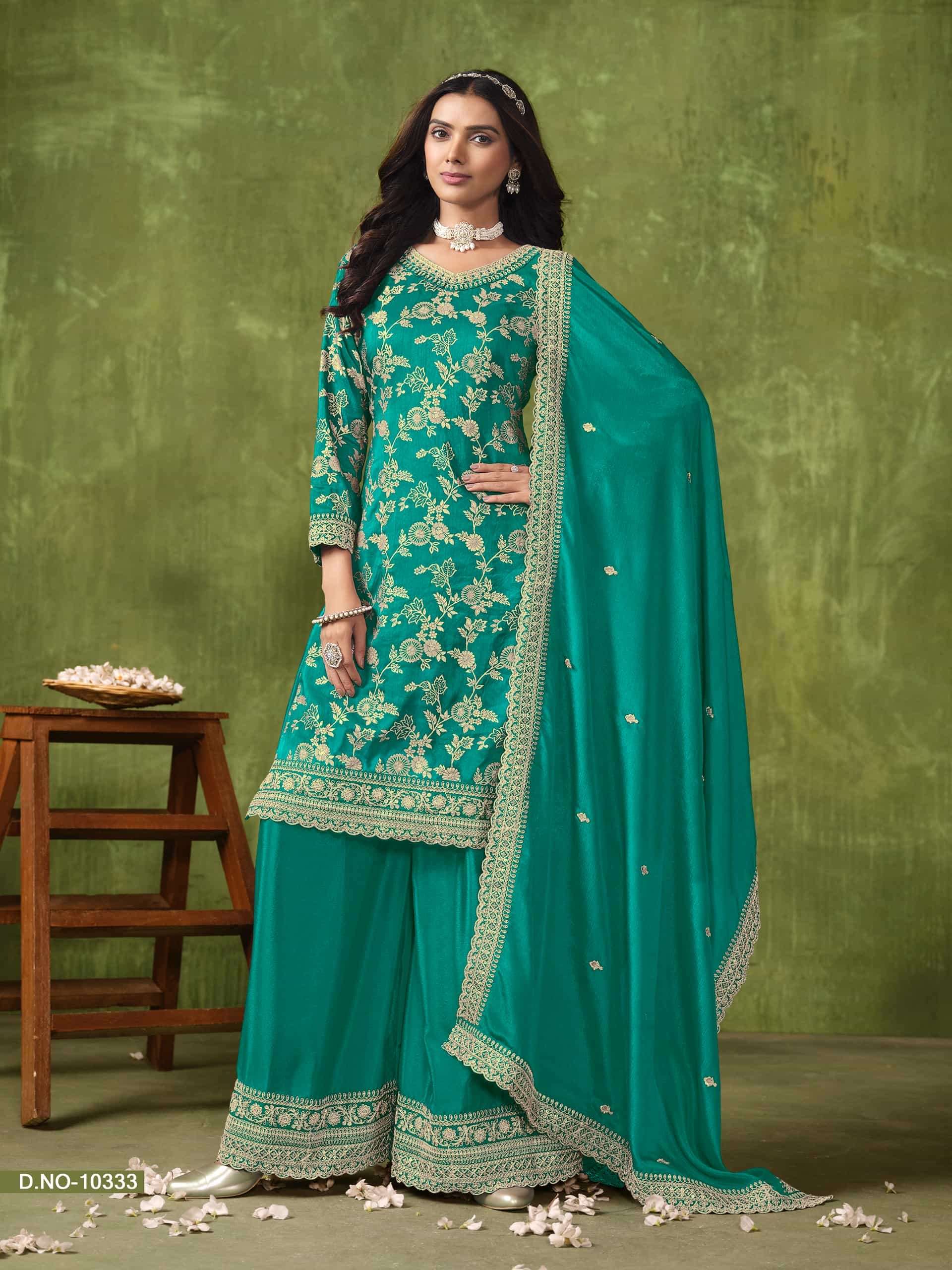TWISHA ANJUBAA VOL-33 PURE DOLA SILK PAKISTANI DRESSES-00274