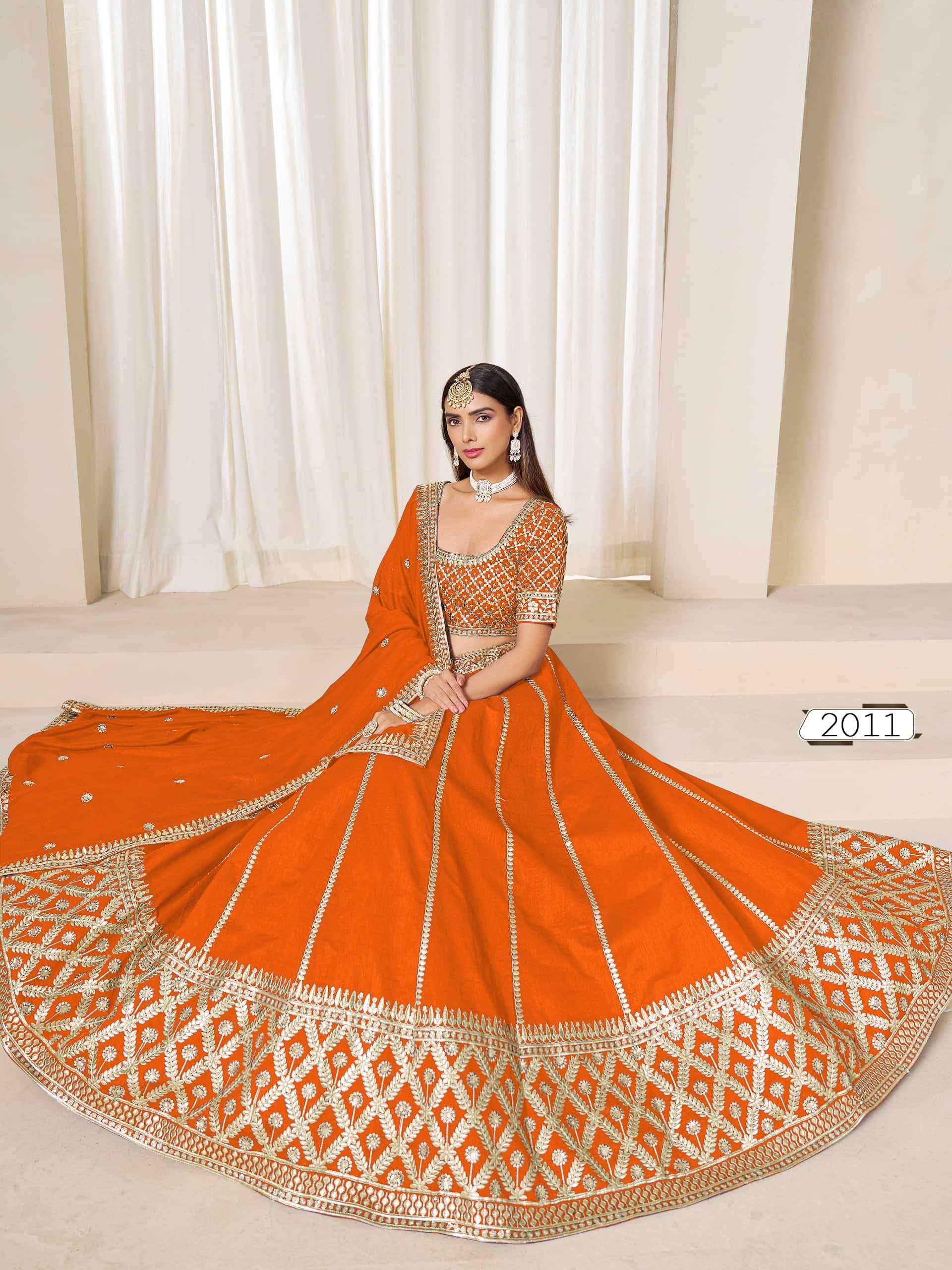 TWISHA MEHVISH VOL-21 2011 TO 2014 SERIES PURE ART SILK LEHENGAS-00274