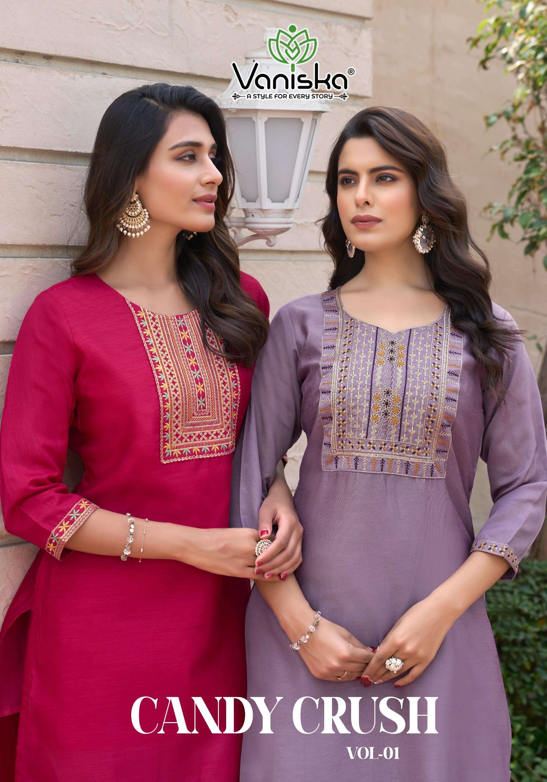 VANISKA CANDY CRUSH VOL-01 PURE VICHITRA EMBROIDERY DRESSES-00014