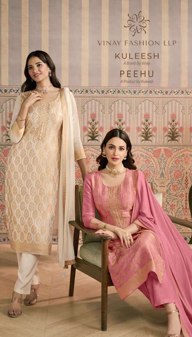 VINAY FASHION KULEESH PEEHU 75031 TO 75034 SERIES PURE JACQUARD DRESSES-00025