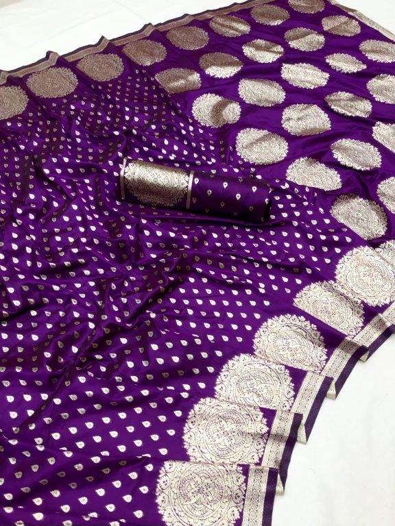 WEMBLEY BY ASLIWHOLESALE DESIGNER PURE BANARASI SILK SAREES-00230