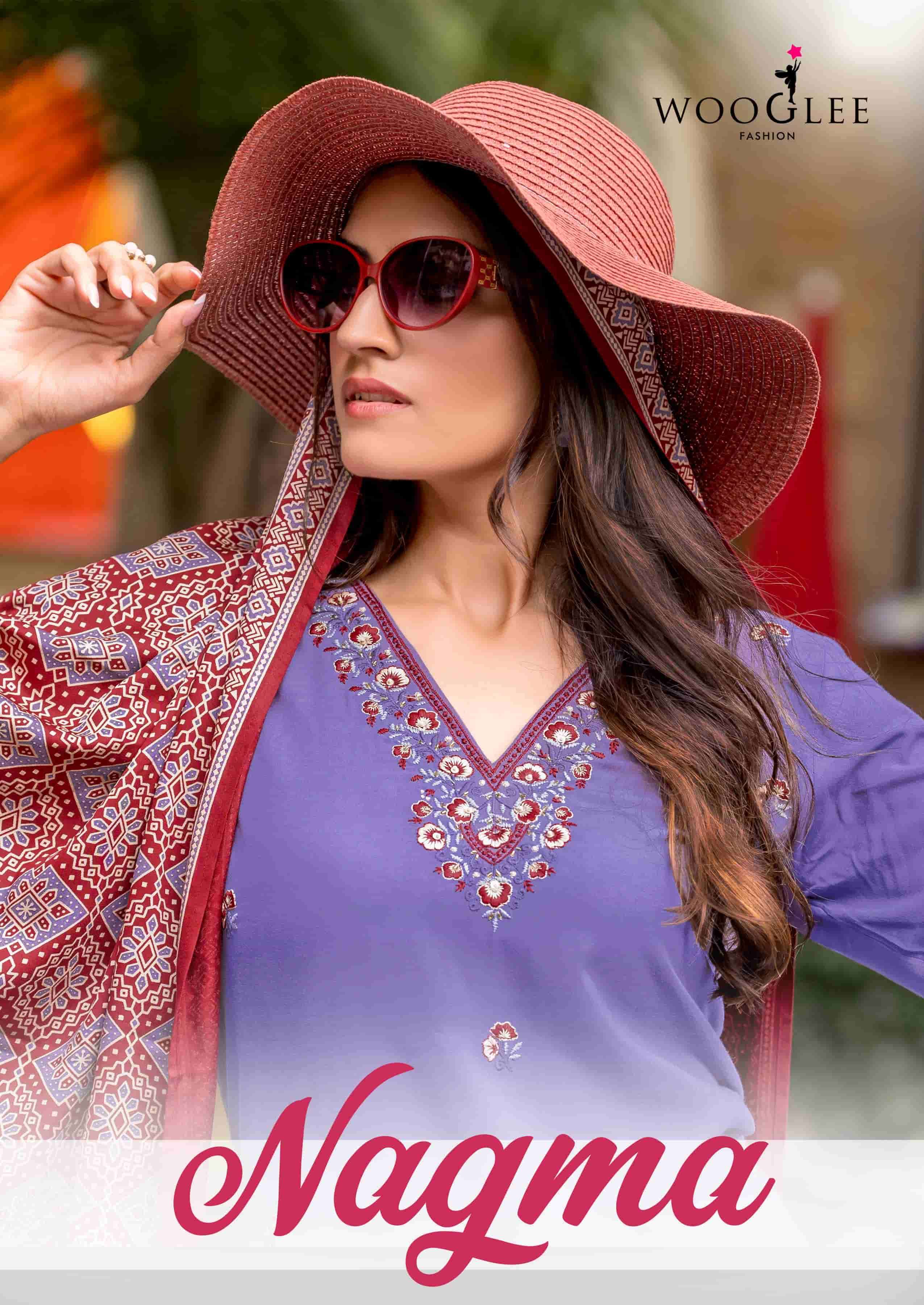 WOOGLEE NAGMA PURE VISCOSE WEAVING HAND WORK DRESSES-00014