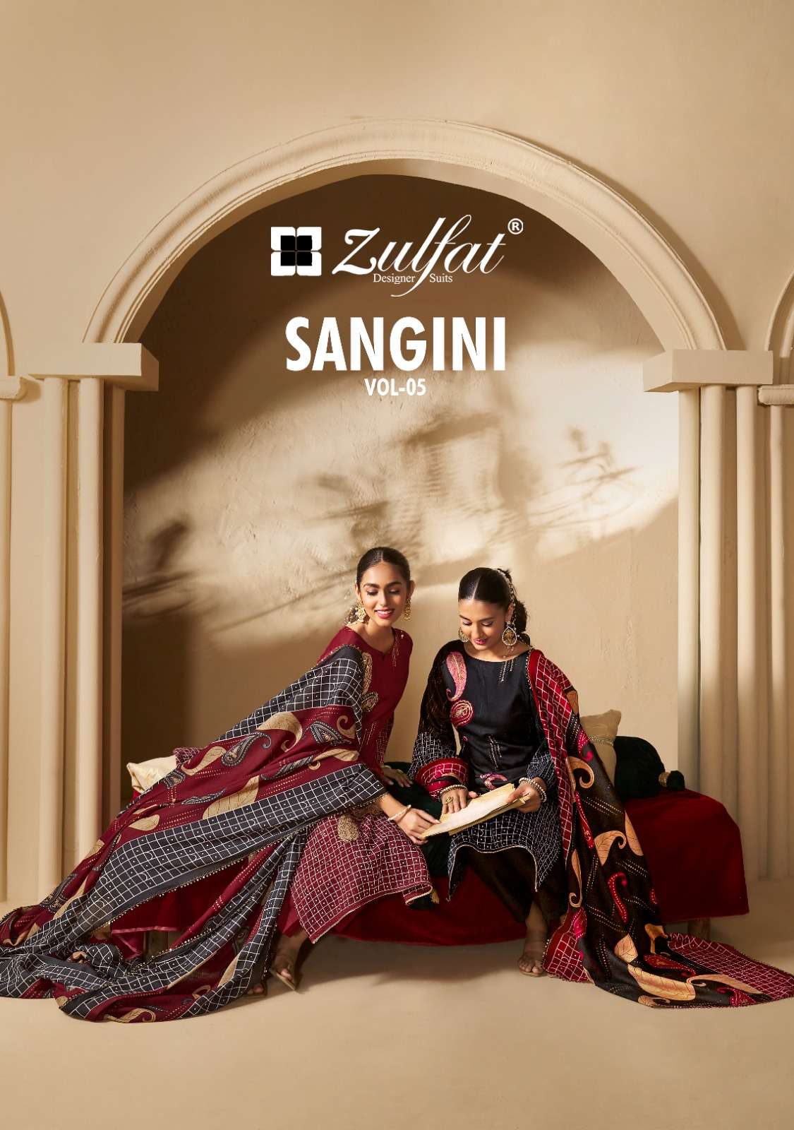 ZULFAT SANGINI VOL-05 PURE COTTON PRINTED PAKISTANI DRESSES-00201